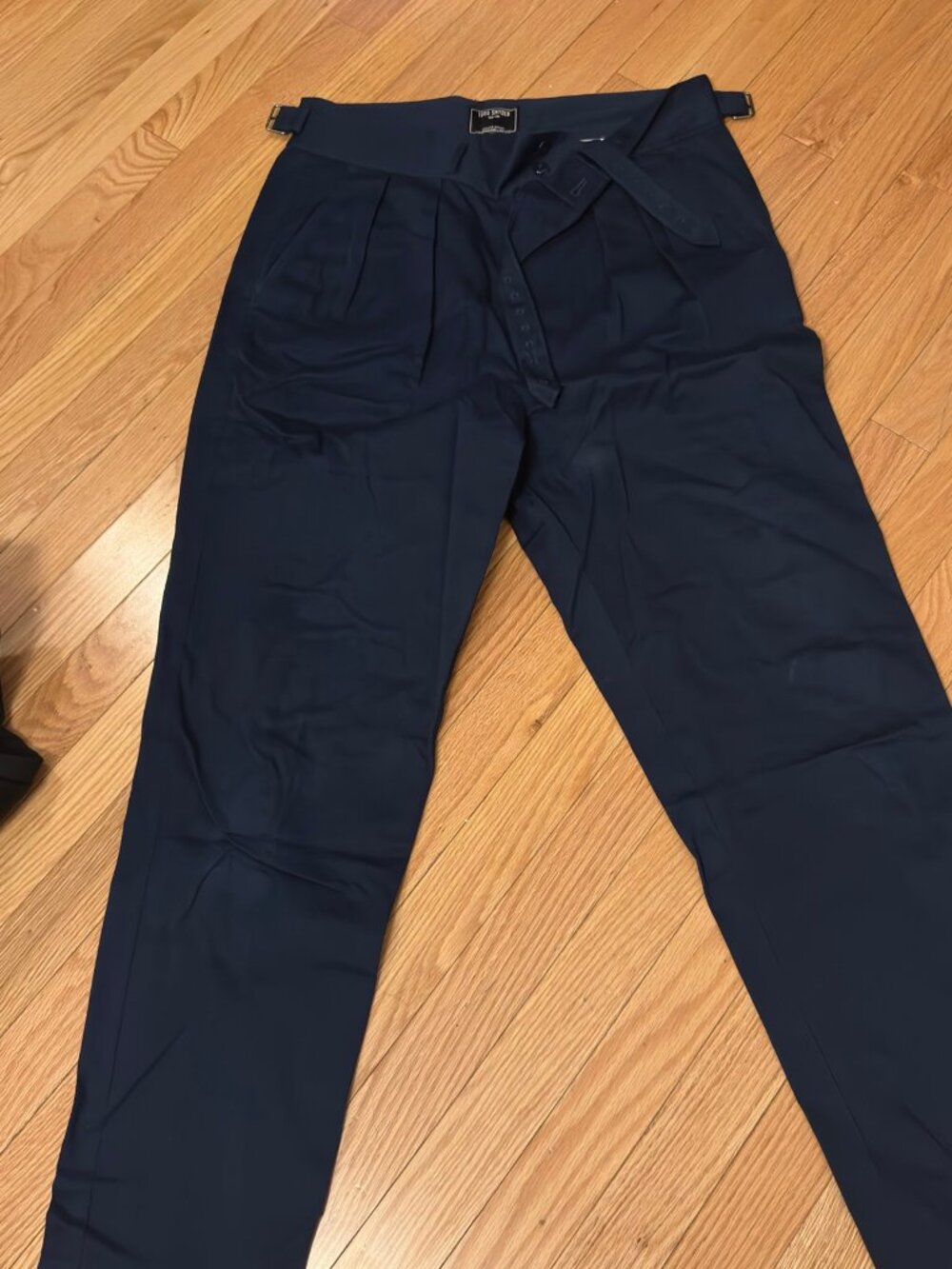 Todd Snyder Men's Navy Dress Trousers — Side Adjusters, Size 32